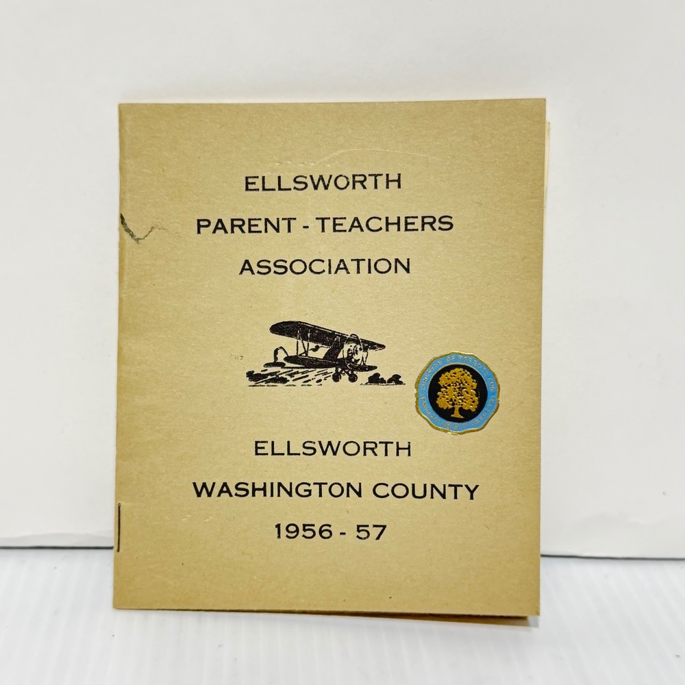 Vintage 1956-57 Ellsworth PTA Washington County PA Booklet Ephemera History